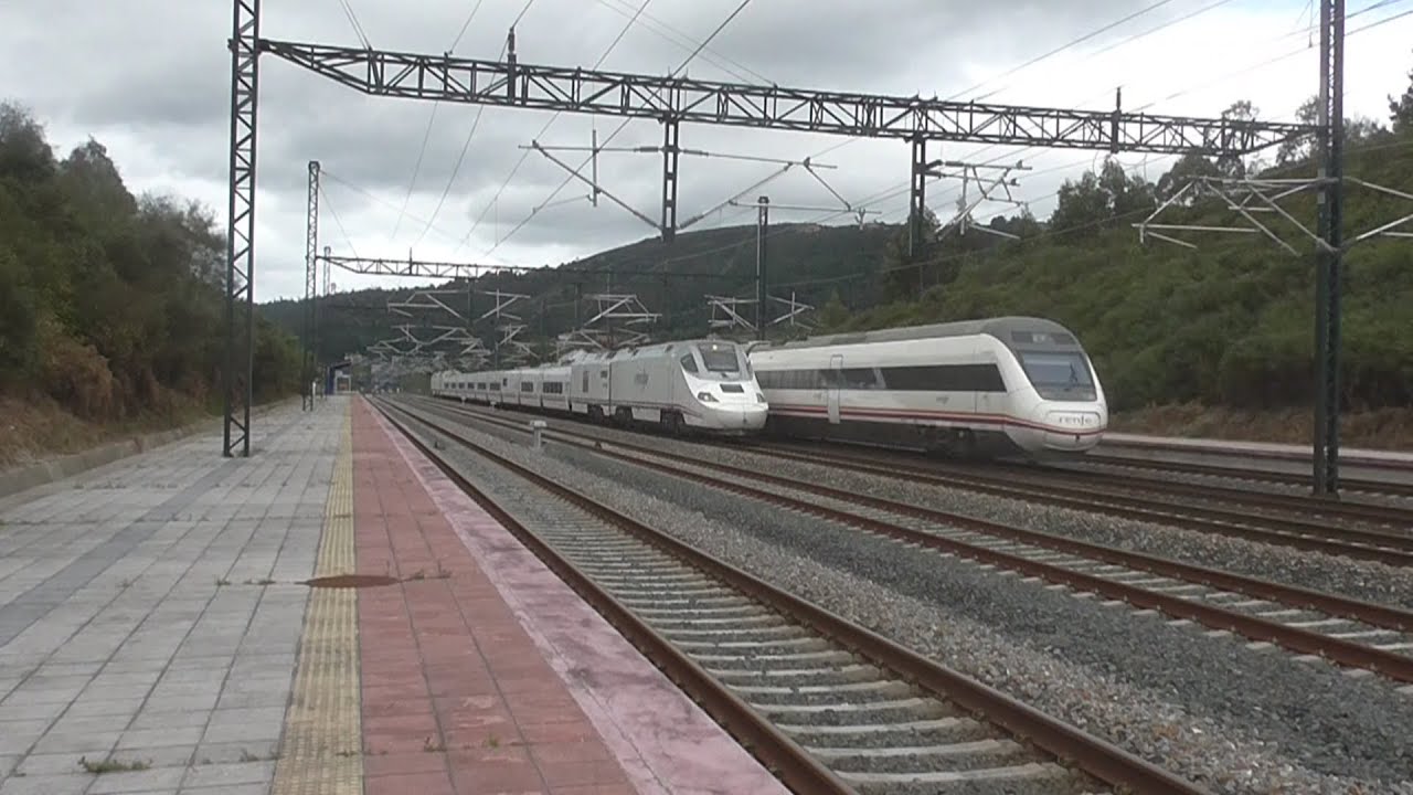 Linea Alta Velocidad A Coruña Vigo en Uxes y Cerceda
