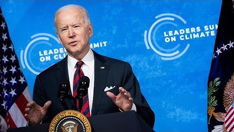 President Joe Biden pledges to slash U.S. greenhouse gas emissions in half by 2030