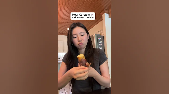 Sweet potato culture shock 😳 #koreansweetpotato #sweetpotato #koreanfood #koreanculture