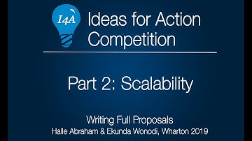 Writing Full Proposals: Scalability