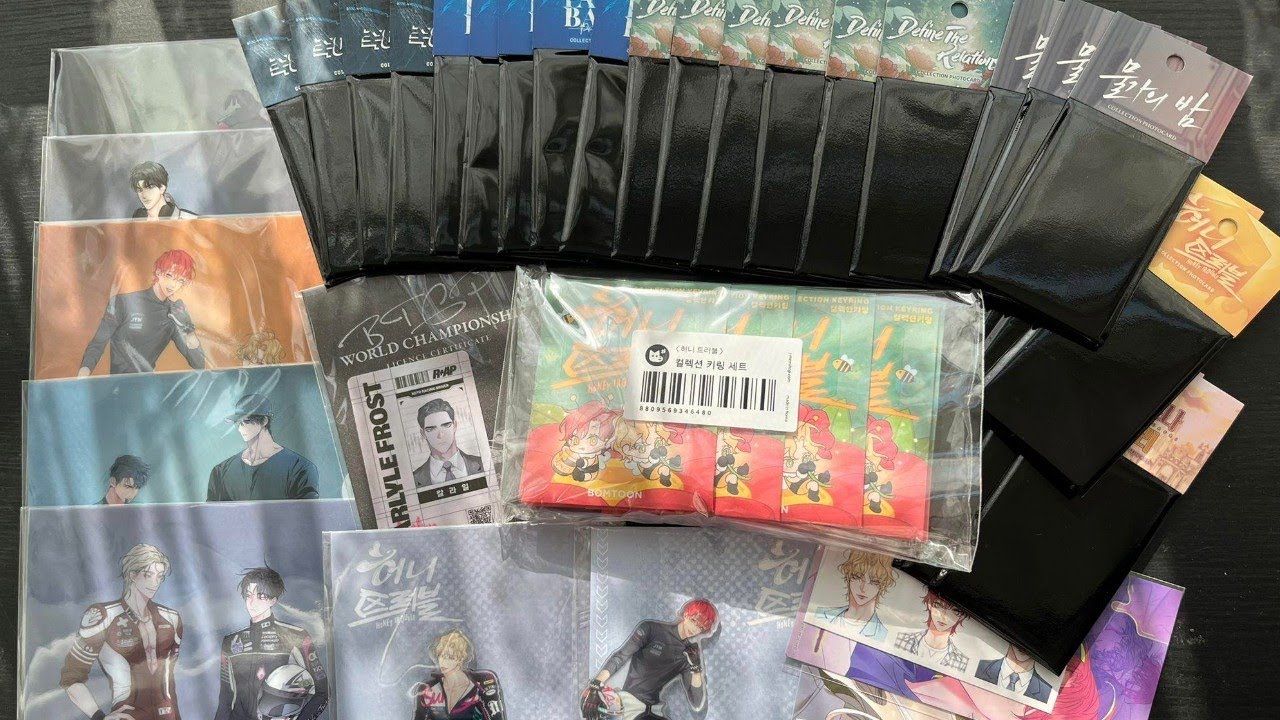 BL Unboxing - Racing To Another Pink Goods | 봄툰 레이싱 투 어나더 핑크 팝업