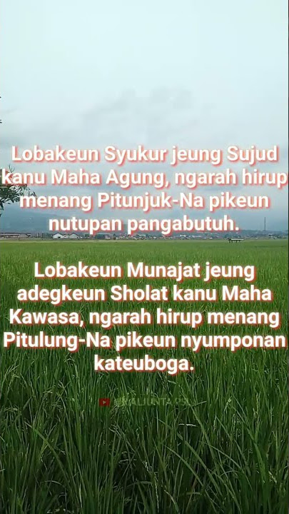 Story Wa Sholawat (bahasa sunda).. 'Usaha bareungan jeung Nga-Du'a' @RALJUNTAPSL91