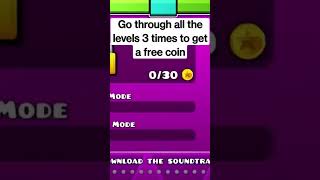 Get free coin in Geometry dash! #geometrydash #gd #gaming #games #shorts #geometry_dash