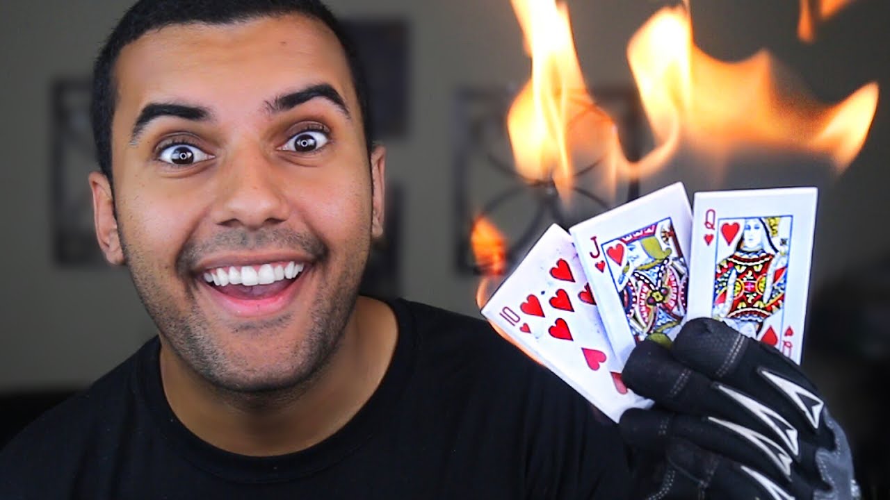 Experiment Diy Flaming Steel Throwing Cards Real Life Gambit Twisted Fate Youtube
