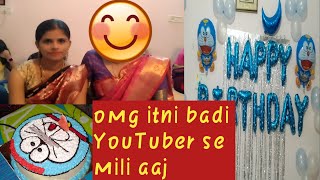 Birthday Party Vlog Itni Badi Youtuber Se Mili Aaj Special Vlogballoon Brusting Chellnge