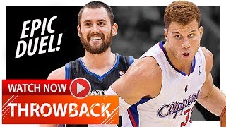Kevin Love vs Blake Griffin EPIC Duel Highlights (2012.01.20) Clippers vs Wolves - MUST Watch!