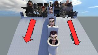 SPARTAN KICKING ALL SKIBIDI TOILETS MEMES IN GIANT SNOW SLIDE! #1 garry's mod