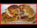 CÓMO hacer AREPAS de PLÁTANO MADURO y QUESO | Con solo 2 ingredientes