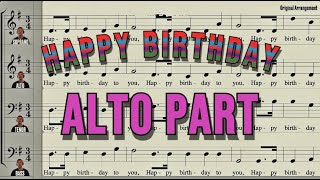 Happy Birthday - Alto Part
