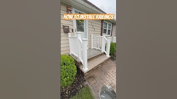 Front Porch Railings #diy #construction #frontporch #rebuild #railings #howto #stepbystep #trending