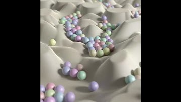 Dynamics Balls - Rigid body and Dispacement Map with c4d