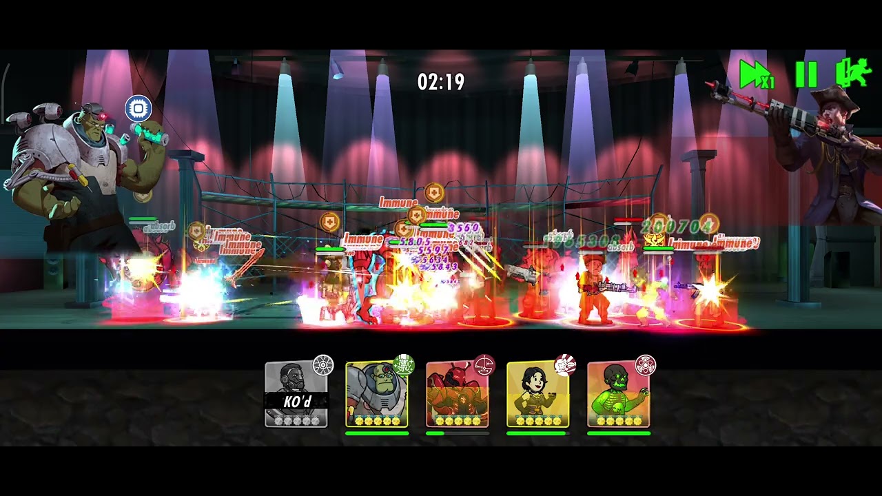 Fallout shelter online - Lucas is the best attacker!