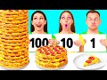 100個重ねフードチャレンジ | 料理のクレイジーなアイデア BaRaDa Best