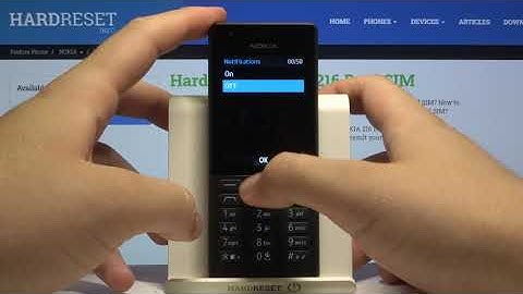 How to Turn On/Turn Off Notifications in NOKIA 216 – Manage Notification Settings
