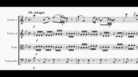 F. J. Haydn - String quartet in E-flat major Op.1 N.2 Hob. III: 2 - III. Adagio