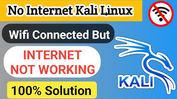 Wifi not working on Kali Linux || Fix kali linux internet connection [Hindi / Urdu]