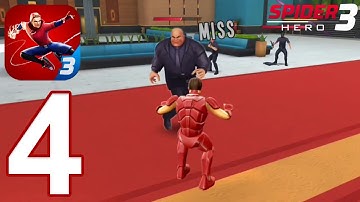 Spider Fighter 3 Gameplay Walkthrough Part 4 - Boss Fight (Android, iOS)