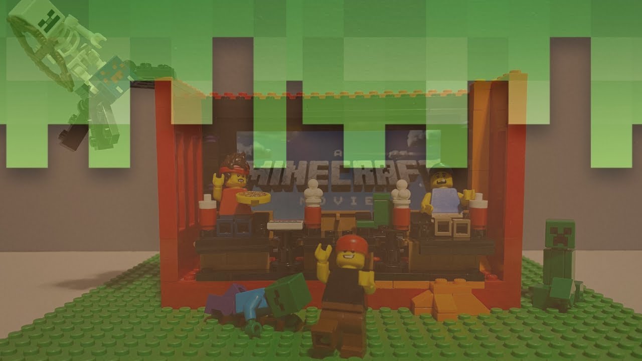UNSPEAKABLE LEGO I built a MINECRAFT Movie Theater!