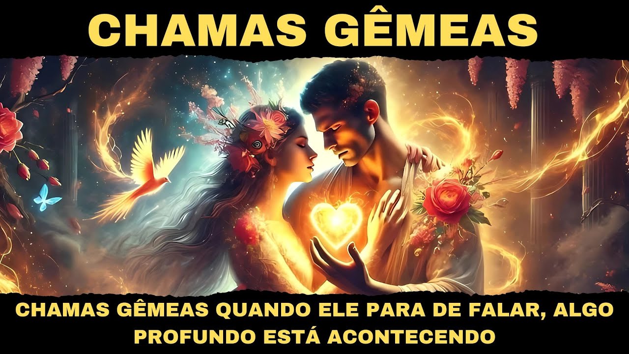CHAMAS GÊMEAS✨ QUANDO ELE PARA DE FALAR, ALGO PROFUNDO ESTÁ ACONTECENDO