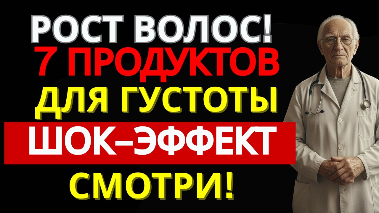 ВОЛОСЫ ПОСЛЕ 60 РАСТУТ НА 38% БЫСТРЕЕ! 7 ПРОДУКТОВ, КОТОРЫЕ ВЫ БОЯЛИСЬ ЕСТЬ | ДОМАШНИЙ ДОКТОР