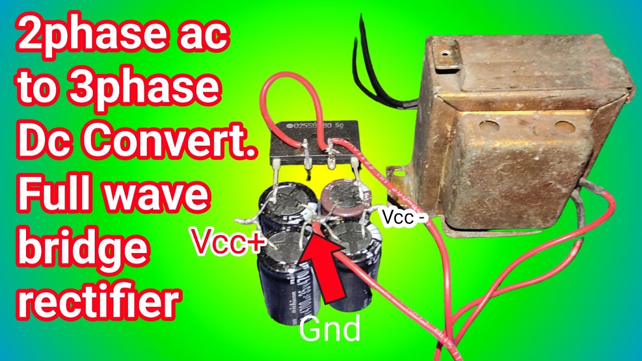 How to make full wave bridge rectifier || ২তারের ট্রান্সফরমার দিয়ে ...
