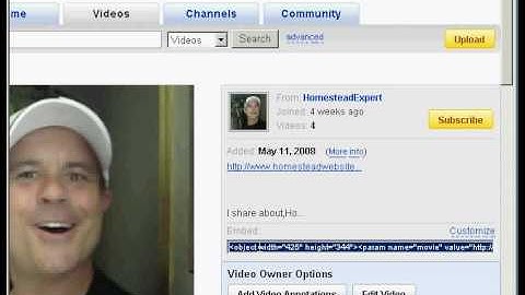 Youtube Videos on Homestead Websites