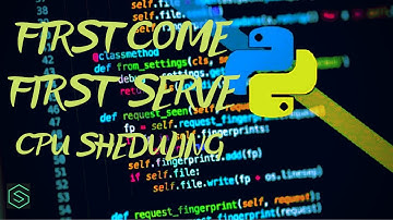 FCFS | FCFS CPU SHEDULING | FIRSTCOMEFIRSTSERVE CPU SHEDULING PROGRAM | FCFS PROGRAM IN PYTHON