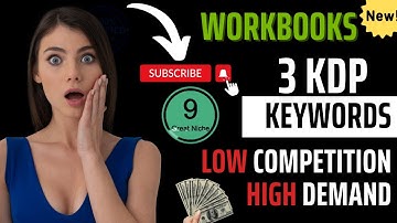 3 Profitable Amazon KDP Keywords: Workbooks: Low Competition High Demand #KDP #kdpkeywords