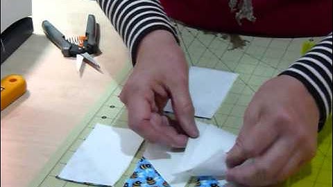 How to make a Pinwheel Block using 2 1/2" strips and squares - Quilting Tips & Techniques 102