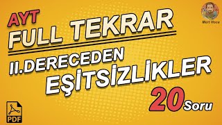 İkinci Dereceden Eşitsizlikler Ayt Full Tekrar Mert Hoca Pdf