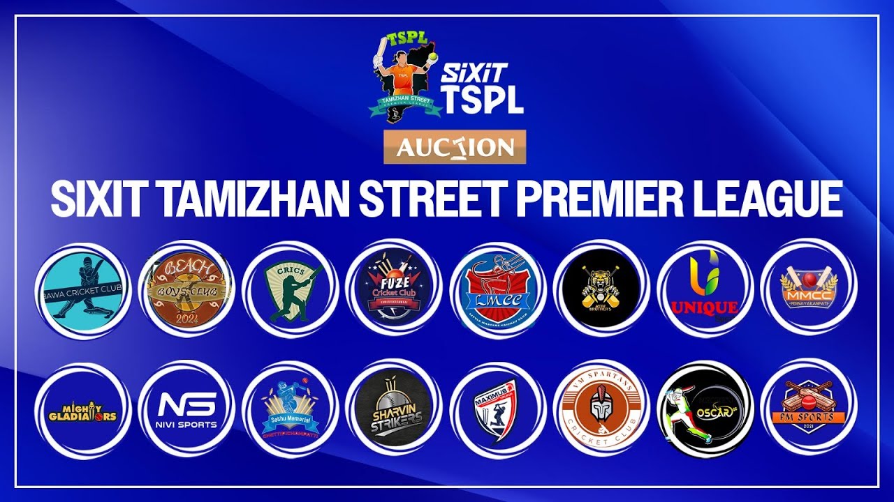 SIXIT TAMIZHAN STREET PREMIER LEAUGE AUCTION | SEASON 1 2025 | #tn_tspl ...