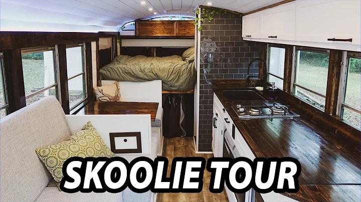 DIY SKOOLIE TOUR | Young Couple Converts Short Bus...