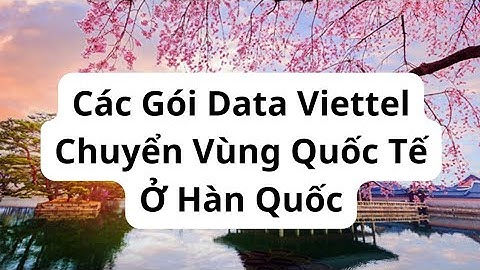 Các Gói Cước Data Viettel Chuyển Vùng Quốc Tế Ở Hàn Quốc