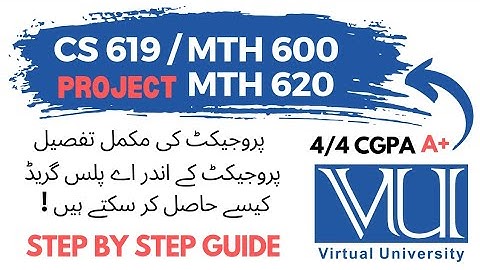 Virtual University Project Mth 600 | Mth 620 |Cs619 | Complete Detail #vu #project #mth #620 #600
