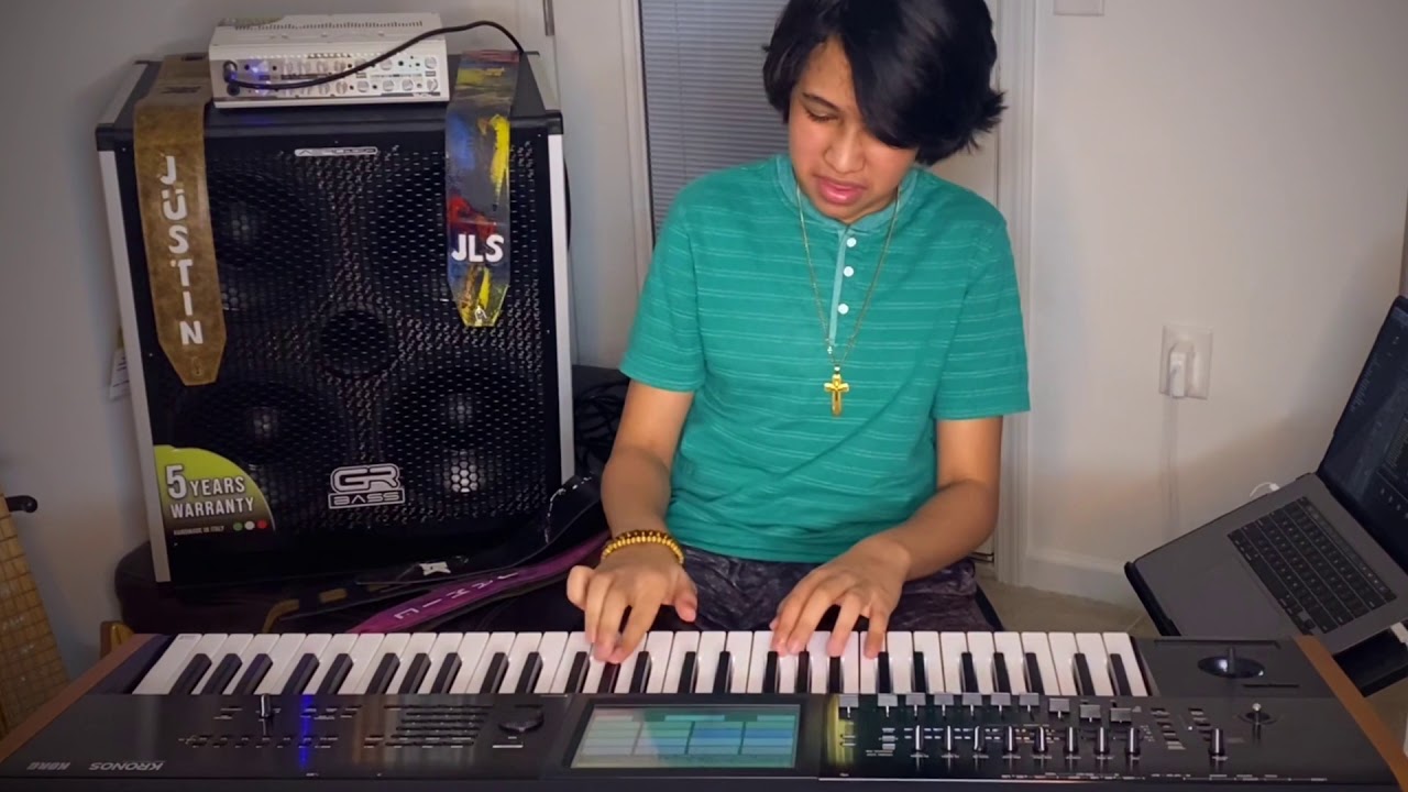 Justin-Lee Schultz and Julius Schultz jamming to a track by Moon Child called NOVA 