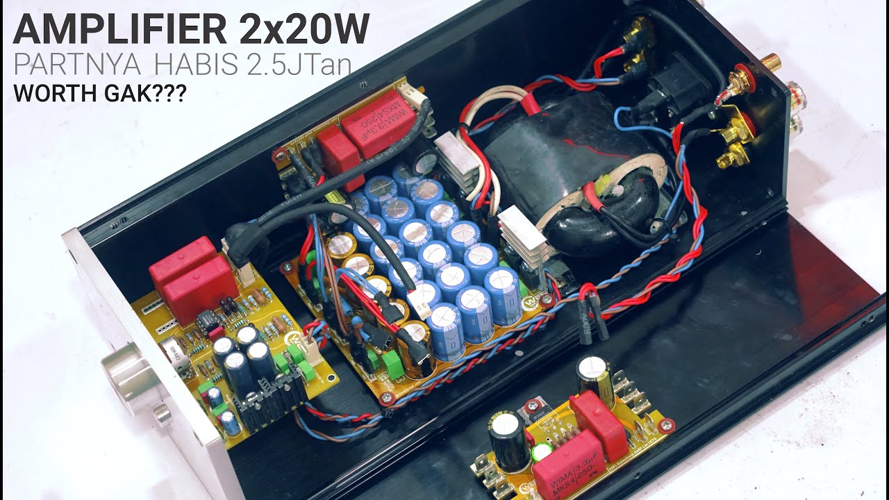 Membuat Amplifier Stereo LM1875 + Stereo Preamp