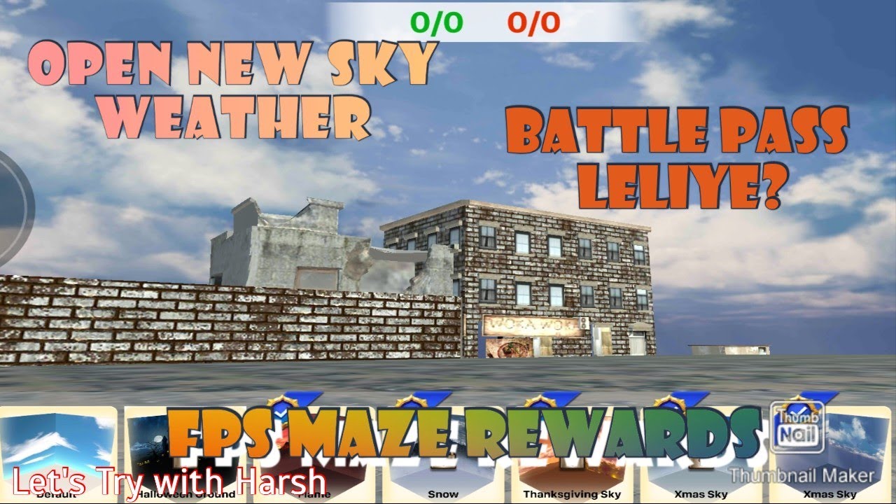 Open New Sky Weather | FPS Maze Rewards | Battle Pass Leliye ? | Animal Revolt Battle Simulator |