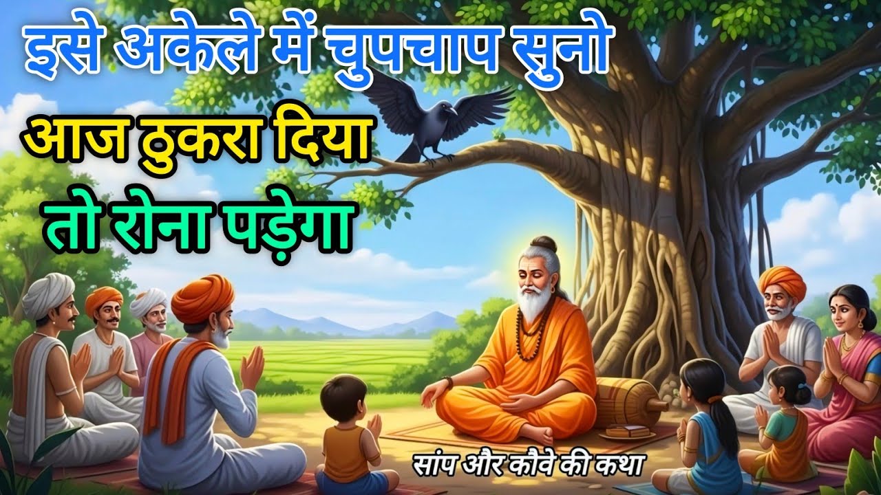 अंधा विश्वास ने पूरा घर उजाड़ दिया 😨 | सांप और कौवे की कथा। मीठी बातों वाले से सावधान |  Moral Story