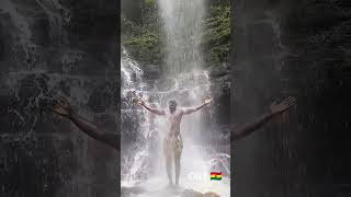 Good to time cool off at the waterfalls #visitghana #waterfall #ogt #tourghana