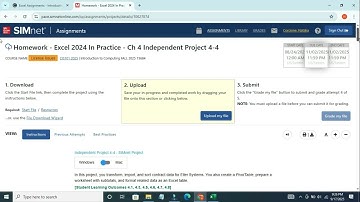 Excel 2024 In Practice – Ch 4 Independent Project 4-4 | SIMnet Assignment Help (Step by Step Guide)