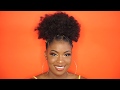 SPICY HIGH PUFF ON SHORT 4C NATURAL HAIR |BeautyWithPrincess