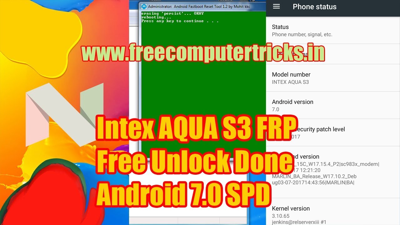 hard reset iphone Intex AQUA S3 FRP Free Unlock Done Android 7 0 SPD