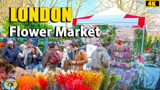 Columbia Road Flower Market London | London Street Flower Market | 4K