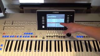 How to change your One-Touch-Settings on Yamaha Tyros chords