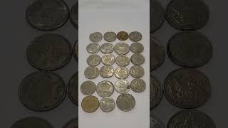 Variety of Spanish Pesetas Coins