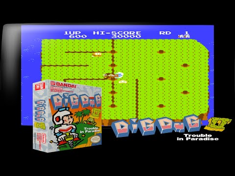 Dig Dug 2 Trouble in Paradise - Землекоп 2 Проблемы в раю / Денди / Dendy / NES / Famicom / Nintendo