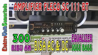 Amplifier FLECO SC-111BT Bluetooth Karaoke + Mp3 player + FM Radio