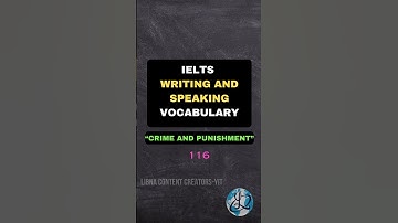 IELTS | VOCABULARY | Rigorous imprisonment | WRITING AND SPEAKING | YOUR IELTS TEACHER | 116