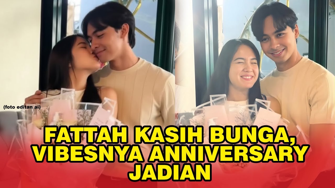Fattah Syach Kasih Bunga ke Nicole Rossi, Vibes-nya Ngerayain Anniversary Jadian