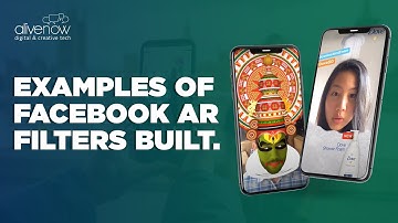 Examples of Facebook Spark AR Camera effects and lenses built by AliveNow.